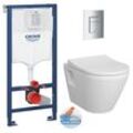 Grohe WC-Pack Vorwandelement Rapid SL + Integra Wand-WC ohne Spülrand + Softclose-Sitz + Betätigungsplatte