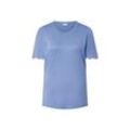 Shirt mit Raffung - Hellblau - Gr.: S