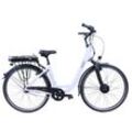 HAWK eCity Wave White - Damen 28 Zoll, Weiß – versch. Farben - E-Bike mit leichtem Aluminiumrahmen I Shimano 7 Gang Nabenschaltung