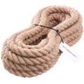 Juteseil Naturfasern gedreht Tauwerk Hanf Jute Tau Seil Tauziehen Absperrseil Handlauf 22mm 15m - 15 - Seilwerk Stanke