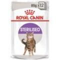 ROYAL CANIN STERILISED Nassfutter in Soße für kastrierte Katzen 48x85g