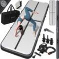 KESSER® Turnmatte Aufblasbar Airtrack 2m/3m/4m/5m/6m Fitness-Matte Gymnastikmatte inkl. Tragetasche & elektr. Luftpumpe Yogamatte, Tumbling Matten, Trainingsmatte, Turn- & Fitness