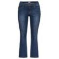 Bootcut Jeans VERENA mit Nieten und Catfaces, dark blue Denim, Gr.54