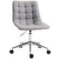 HOMCOM Bürostuhl ergonomisch grau 60 x 60 x 80-90 cm (BxTxH)