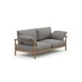 Dedon TIBBO 2er-Sofa Teak Linen Warm Gray