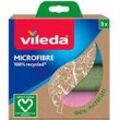 vileda Mikrofasertücher Mikrofaser 90 °C waschbar, 3 St.