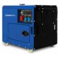 Eberth - 5000 Watt Notstromaggregat Diesel, Stromerzeuger Stromgenerator mit 10 ps Dieselmotor, 4-Takt, E-Start, 3-Phasen, 1x 400V, 1x 230V, 1x 12V,