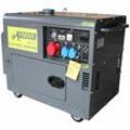 92621-ATS Diesel Stromerzeuger 5.5 kVA, 1 x 400V, 2 x 230V + Elektrostarter ats - Grau - Varan Motors