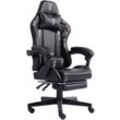 Trisens - Gaming Chair im Racing-Design mit flexiblen gepolsterten Armlehnen - ergonomischer pc Gaming Stuhl in Lederoptik - Gaming Schreibtischstuhl