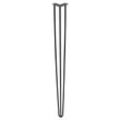 Swanew - 4x Hairpin Legs Tischbeine Tischgestell Metalltischbeine Haarnadelbeine Moebelfuesse Tischkufen Haarnadelbeine schwarz 3 Stangen,