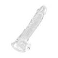 Transparenter Naturdildo, Größe S, 19 cm