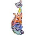 Signes Grimalt - Katzenfigur Figuren Figure Cat Graffiti mehrfarbige Tiere 24x8x8cm 27464 - Multicolor