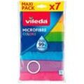 vileda COLORS MAXI PACK Mikrofasertücher Mikrofaser 60 °C waschbar, 7 St.