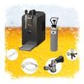 Komplett Set - Zapfanlage, Bierzapfanlage JET 30 Bierkoffer, Durchlaufkühler 1-leitig Trockenkühler, bis zu 35 Liter/h, ohne