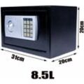 8.5L Safe Tresor Feuerfest m beltresor Dokumententresor Geldschrank Wandtresor