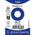 Exacompta Karteikarten 3208B DIN A8 Weiß 5,2 x 7,4 x 2,3 cm 48 Stück