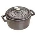 Staub La Cocotte 20cm rund, Graphit-grau, Gusseisen