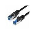 JAMEGA CAT 7 Patchkabel Ethernet RJ45 Netzwerkkabel Rohkabel LAN Kabel LAN-Kabel, CAT.7, RJ-45 Stecker (Ethernet) (50 cm), schwarz