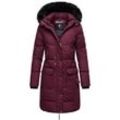 NAVAHOO Damen Warmer Wintermantel Parka inkl. Einkaufstasche und Regenschirm Cosimaa