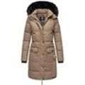 NAVAHOO Damen Warmer Wintermantel Parka inkl. Einkaufstasche und Regenschirm Cosimaa