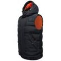 STONE HARBOUR Sportliche Herren Steppweste Outdoorweste mit abnehmbarer Kapuze Egoor