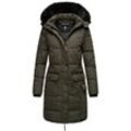 NAVAHOO Damen Warmer Wintermantel Parka inkl. Einkaufstasche und Regenschirm Cosimaa