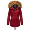 MARIKOO Damen Wintermantel stylischer Winterparka mit abnehmbarem Kunstfell Laviva Princess