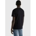 United Colors of Benetton T-Shirt in cleaner Basic-Form, schwarz
