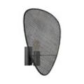 MARKET SET Wandleuchte Screen, 42 cm hoch, schwarz, Rattan