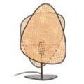 MARKET SET Tischleuchte Screen, natur, Rattan, 51 cm hoch