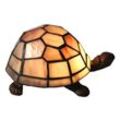 Clayre&Eef Tischlampe 5LL-6054 Schildkröte im Tiffany-Stil