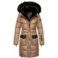 NAVAHOO Damen Stylischer Steppmantel Winter Parka mit edlem Fellimitat Sinja