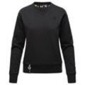 NAVAHOO Damen Stylischer Kapuzensweatshirt Pullover mit Rundhals-Ausschnitt ZUCKERSCHNECKE