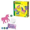 SES Creative® Bügelperlen Set GREEN BEEDZ Einhorn mehrfarbig