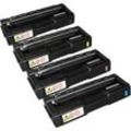 4 Ampertec Toner ersetzt Ricoh MC250 K C M Y 4-farbig