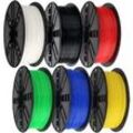 Ampertec 3D-Filament Colorpack HIPS 1.75mm 4x1kg Spulen