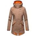 MARIKOO Damen Outdoor Softshell Jacke mit abnehmbarer Kapuze Soulinaa