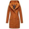 MARIKOO Damen Hochwertiger Wintermantel Mantel Trenchcoat Mit Kapuze Maikoo