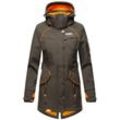 MARIKOO Damen Outdoor Softshell Jacke mit abnehmbarer Kapuze Soulinaa