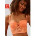 LASCANA Corsage mandarine Gr. 70 Cup B für Damen. Figurbetont