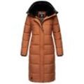 MARIKOO Damen Winterjacke Steppmantel Weichem Innenkragen & Abnehmbarer Kapuze Reliziaa