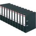 herlitz Ordner maX.file protect plus, DIN A4, Rückenbreite 80 mm, 10 Stück, schwarz