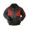 Levanger Pilot-Jacke Norway Tex-Protector, Schwarz/Rot, Gr.XXXL