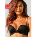 LASCANA Push-up-BH schwarz Gr. 75C. Mit Integriertem Kissen und Gel