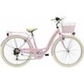 Adriatica Cityfahrrad 26 Zoll PANDA rosa inkl. Korb