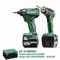 Hikoki - 18V Set Bohrmaschine DS18DD + Schrauber WH18DD + 2 Batterien 5Ah - KC18DDWAZ