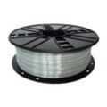 WhiteBOX 3D-Filament Seiden-PLA grau mit Perlglanz 1.75mm 1000g Spule