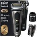 Braun Elektrorasierer Series 9 Pro+ 9575cc, Reinigungsstation, Precision ProTrimmer, grau