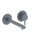 Herzbach SIRO GREY Waschtisch-Wandbatterie Farbset 210mm Grau matt, 30.120954.1.06 30.120954.1.06