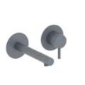 Herzbach SIRO GREY Waschtisch-Wandbatterie Farbset 160mm Grau matt, 30.120956.1.06 30.120956.1.06